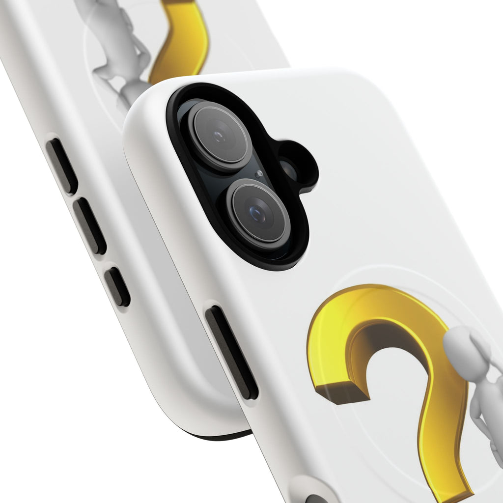 3D Question Mark Figure phone case | Tough Magnetic Case