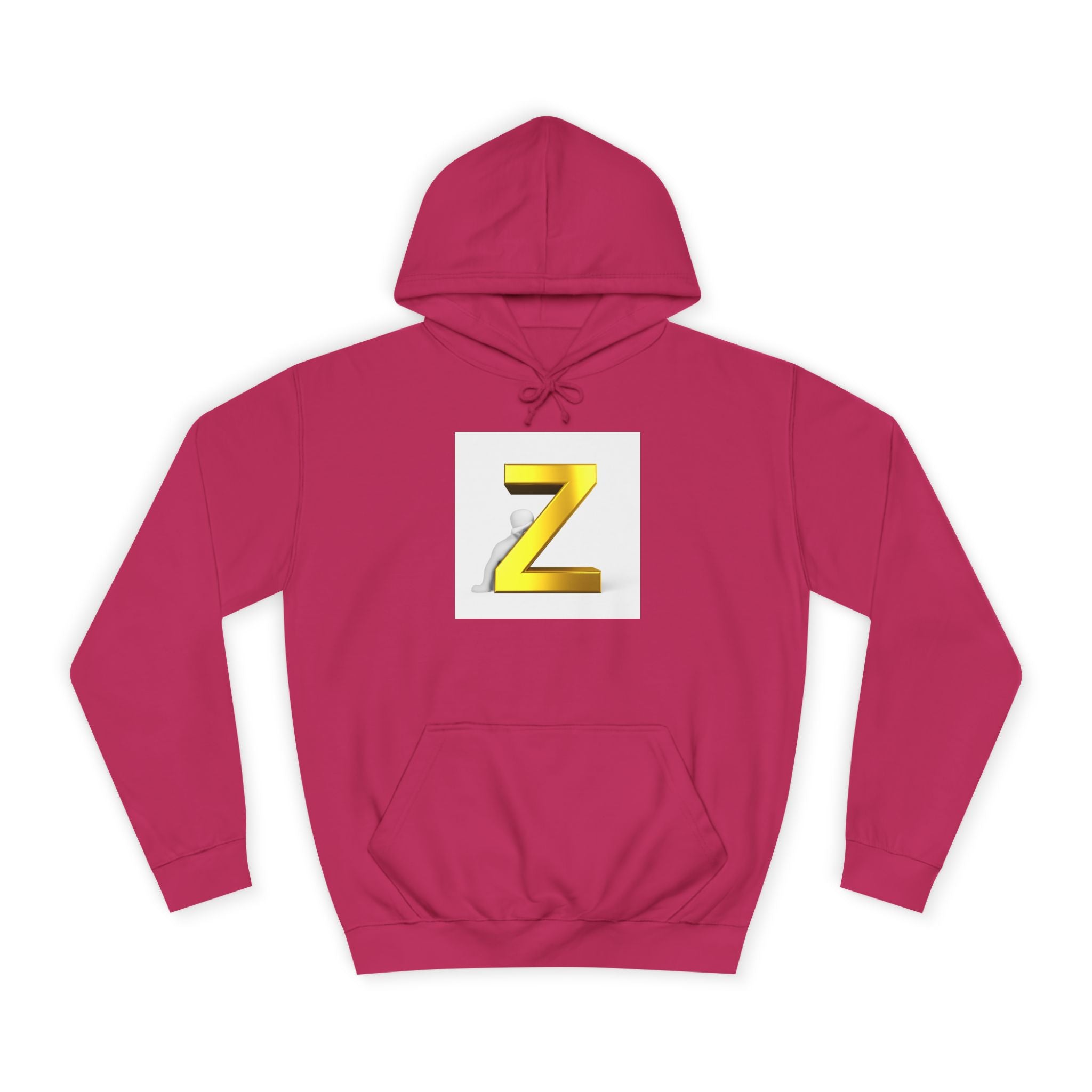 Sweat à capuche lettre Z dorée 3D | Monogramme initial