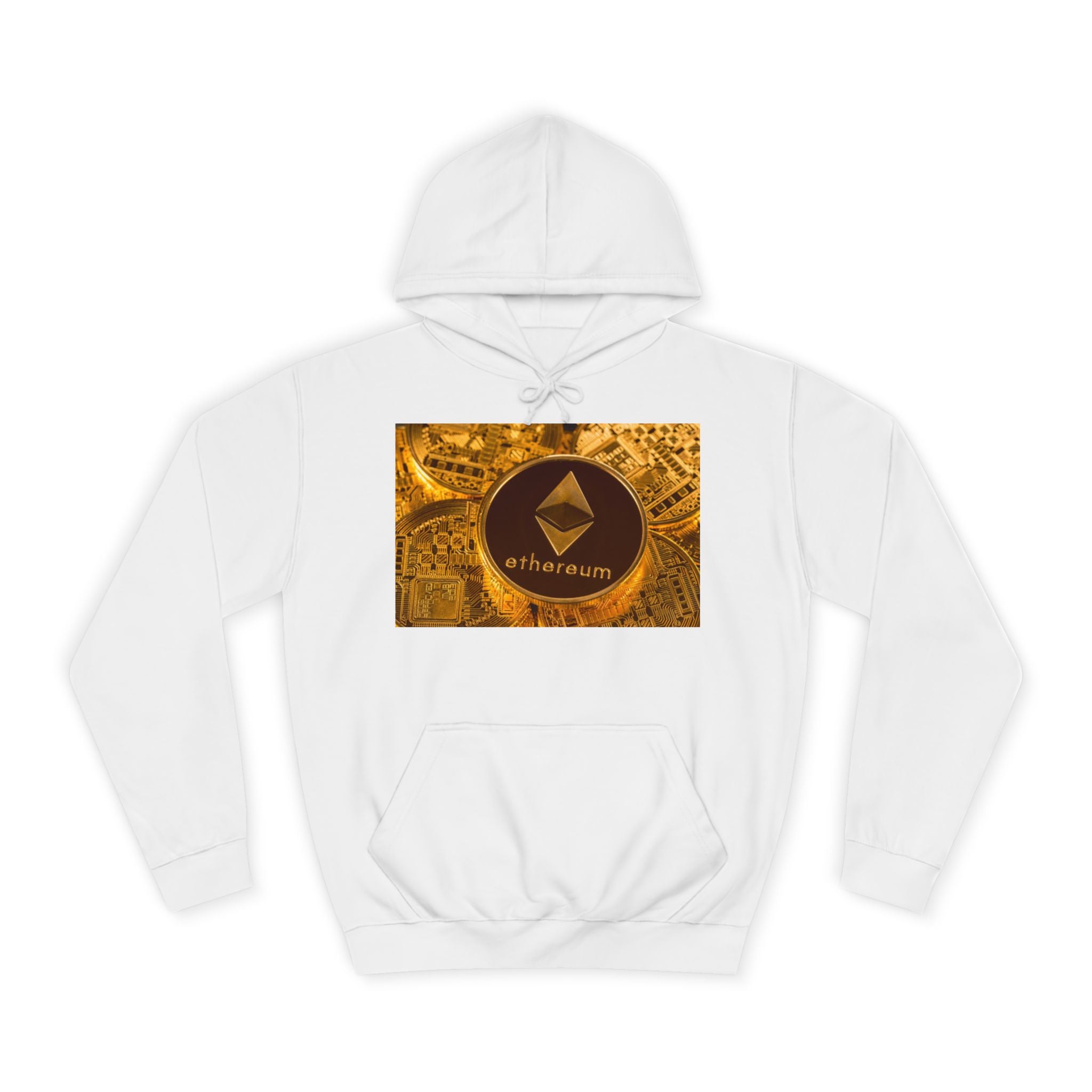Ethereum Coin Hoodie | Crypto Logo Sweatshirt, Blockchain Design