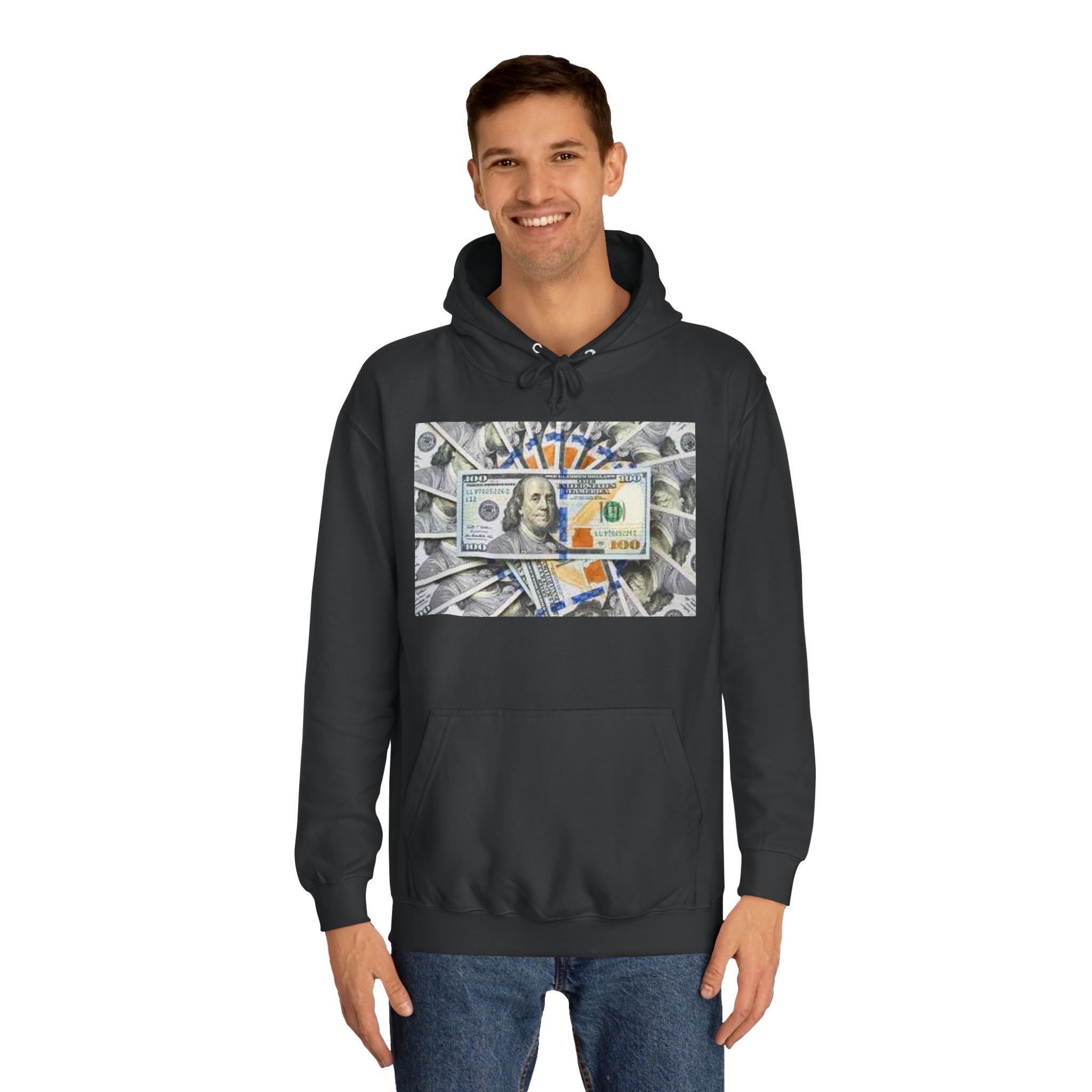 Hundred Dollar Bill Hoodie | Money Graphic Sweatshirt