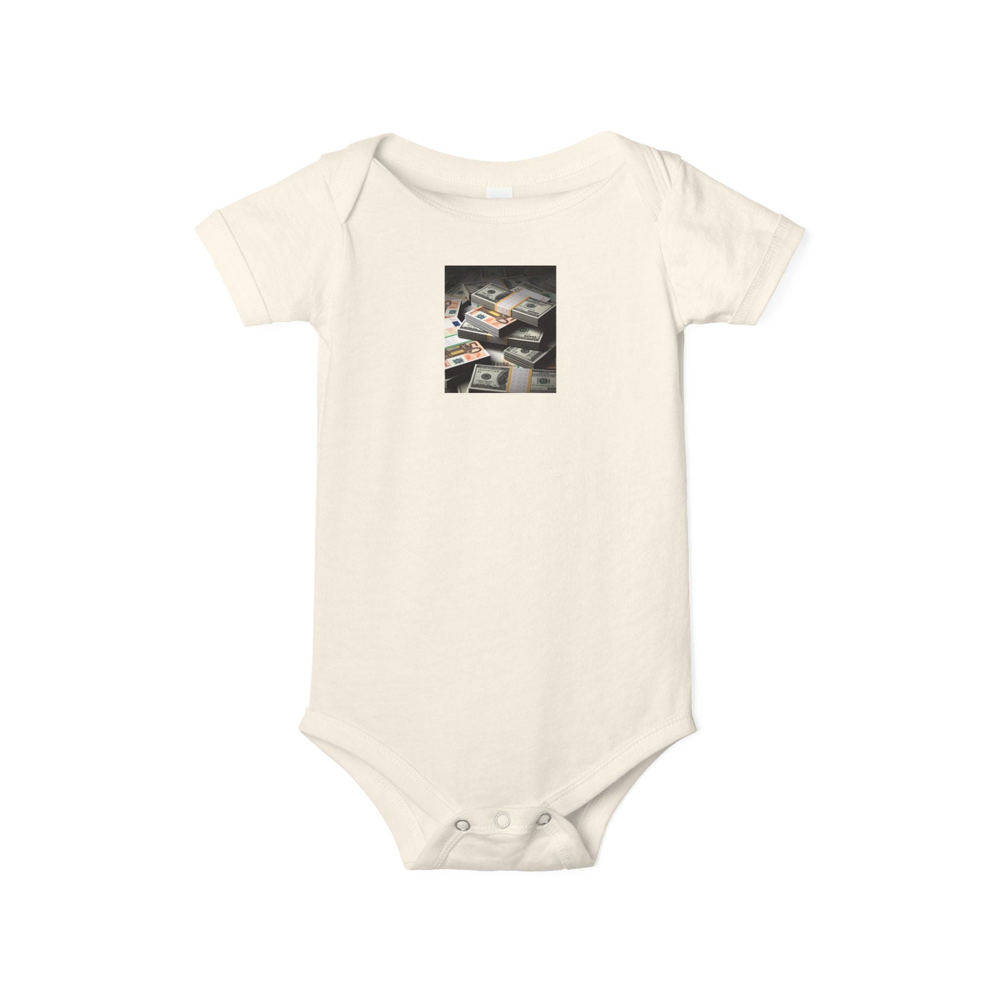 Grenouillère Bébé Liasse De Billets | Imprimé Photo Body Pour Bébé