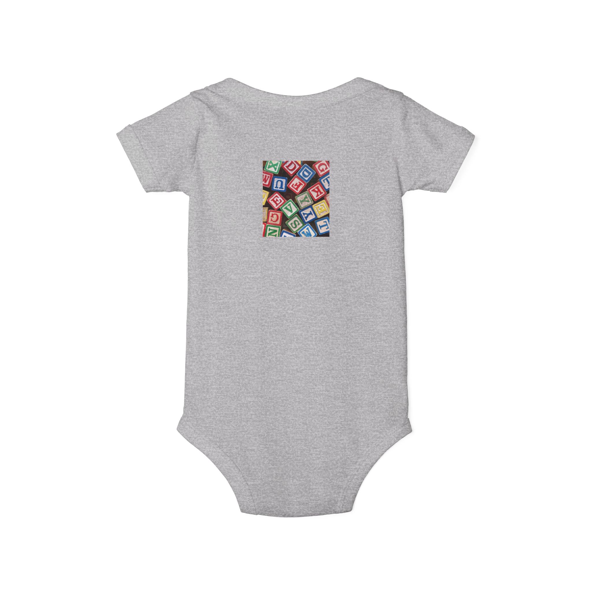 Colorful Alphabet Blocks Infant One Piece | Baby Bodysuit