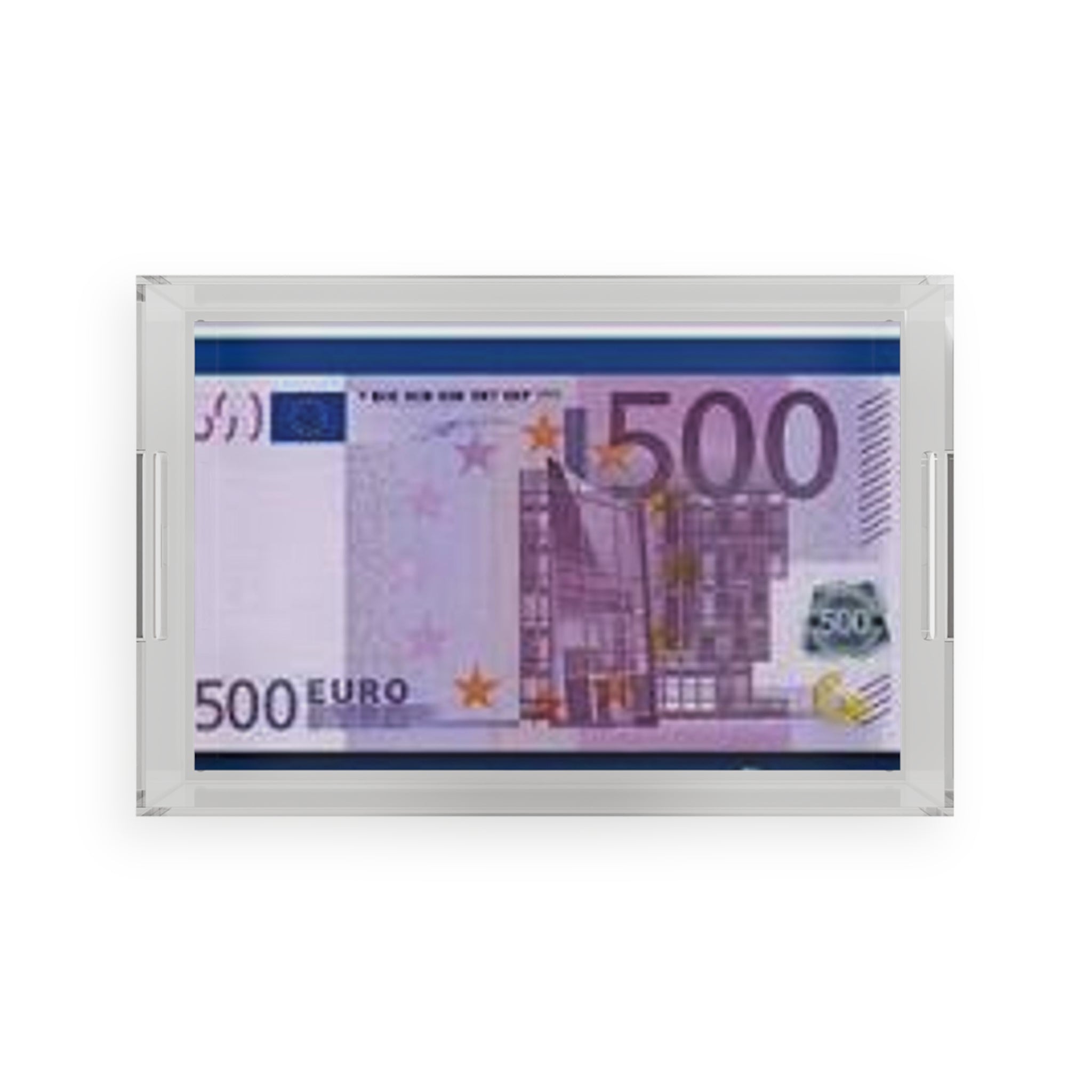 500 Euro Banknote Acrylic Serving Tray | Currency Design, Money Print