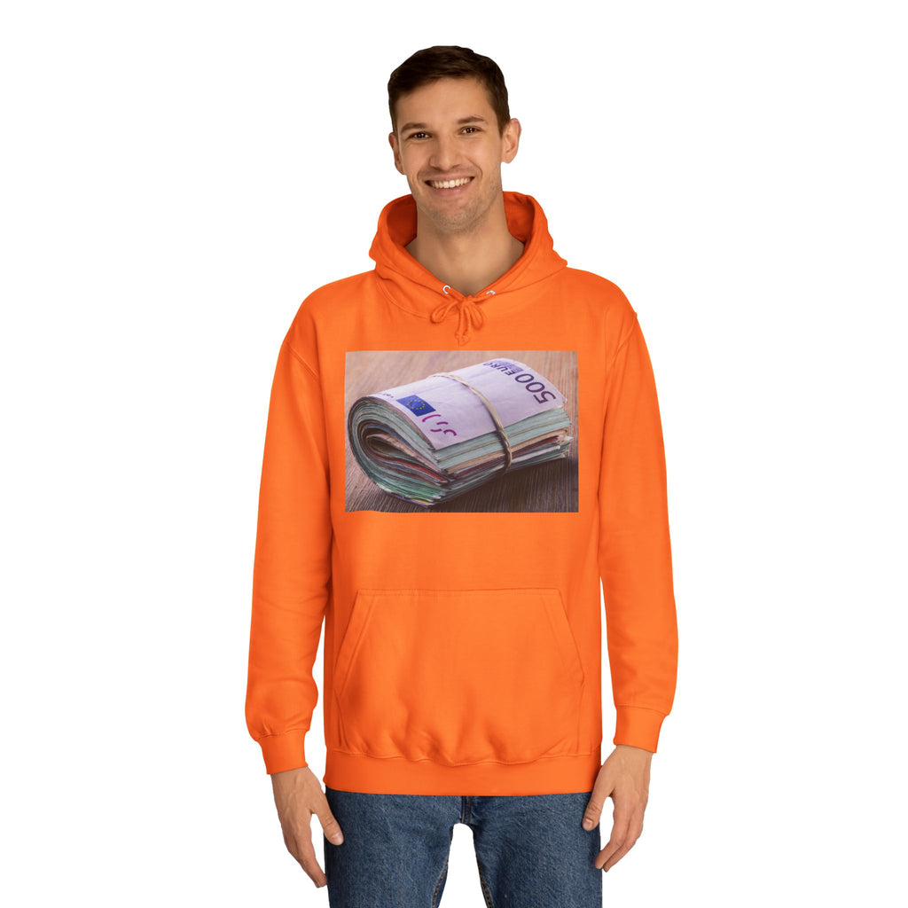 Rolled Currency Stack Hoodie | Money Print, Cash Bundle