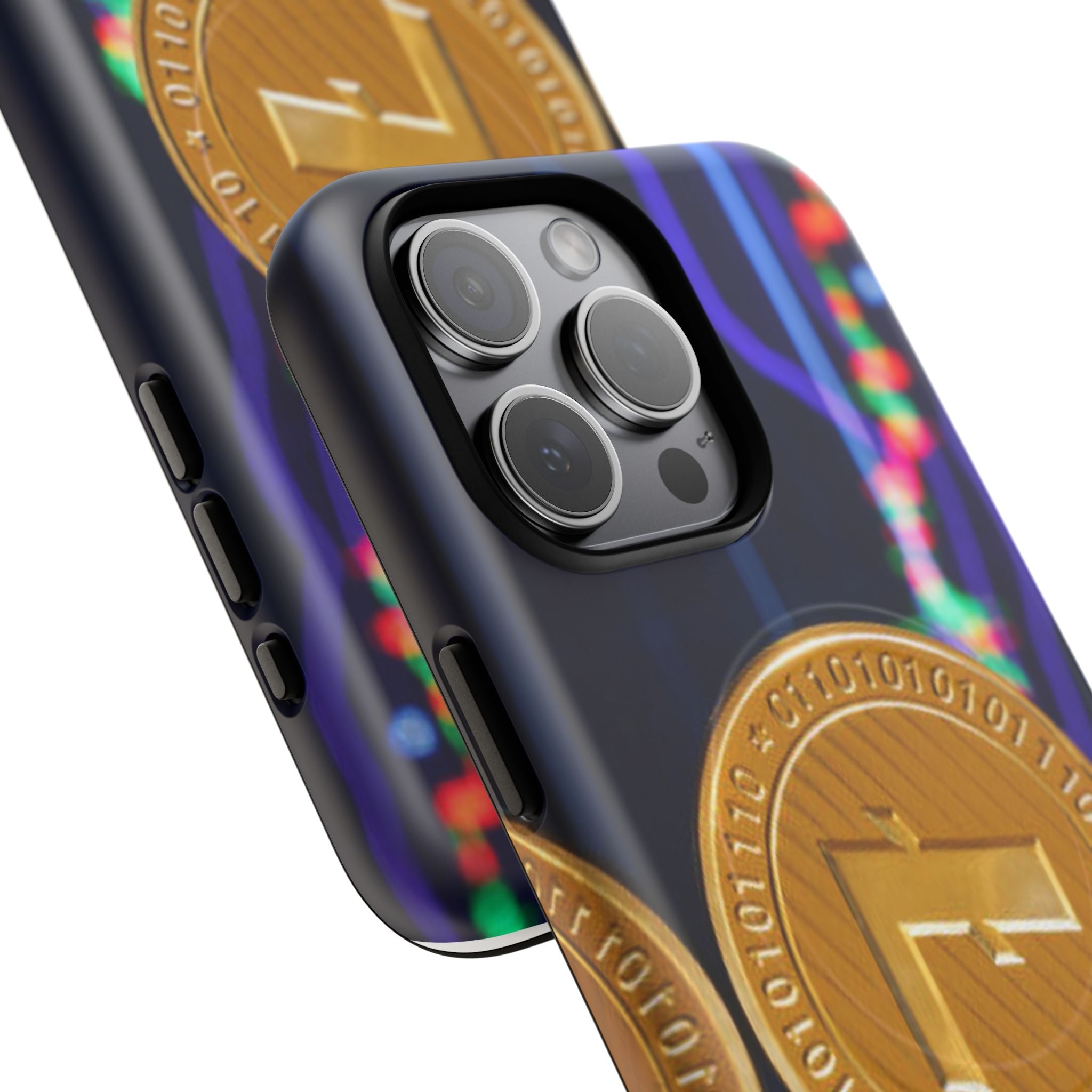 Litecoin Crypto Coin Phone Case | Tough Magnetic Case, Blockchain Design