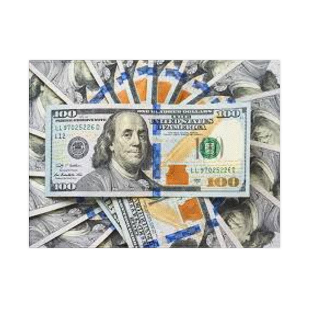 Hundred Dollar Bill Toddler Blanket | Money Print Baby Blanket
