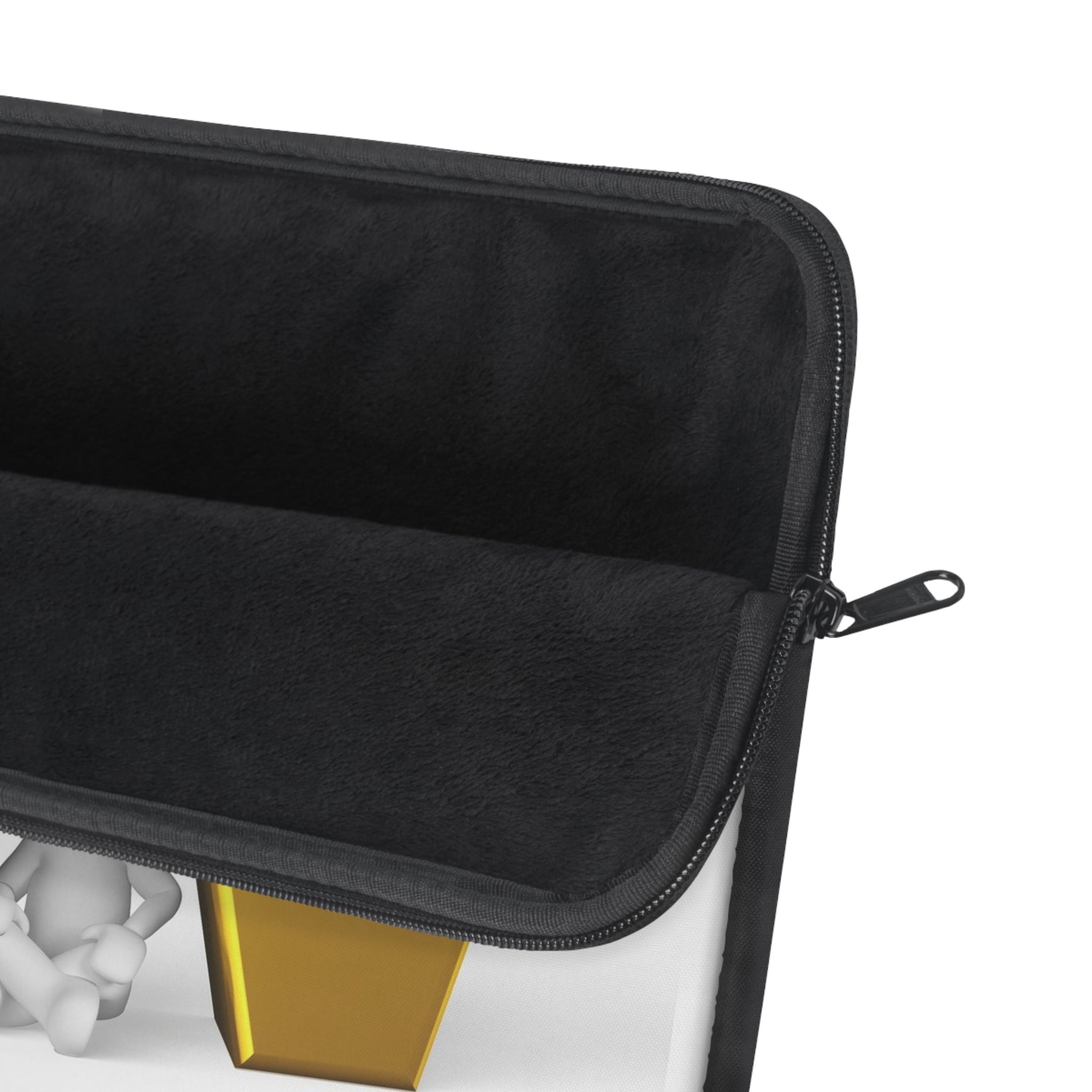 Gold Letter W Laptop Sleeve | Initial Monogram, Alphabet Design