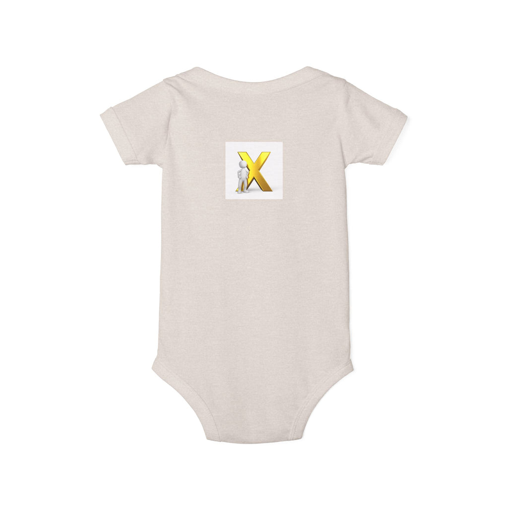 Yellow Letter X  Infant Onesie | Baby Bodysuit