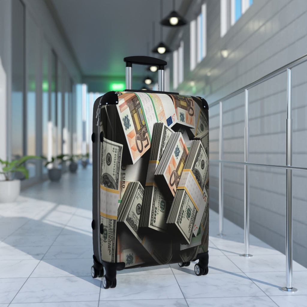 Stacks of Cash Suitcase | Money Print Luggage