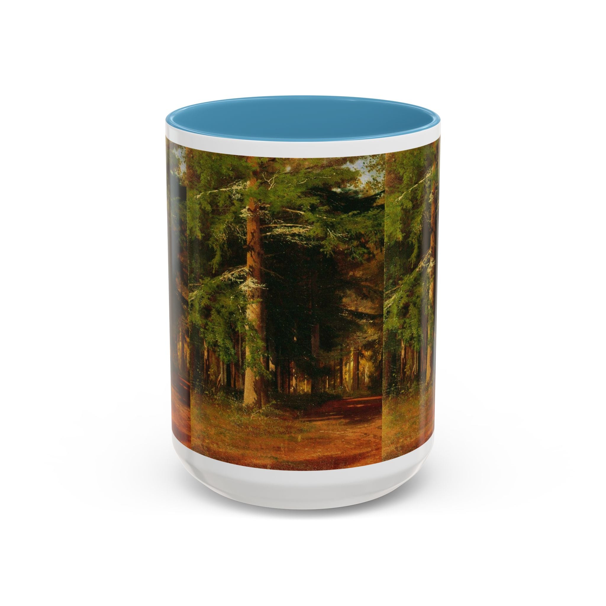 Mug « Peinture Chemin Forestier » | Mug à café avec anse colorée 325 ml 444 ml