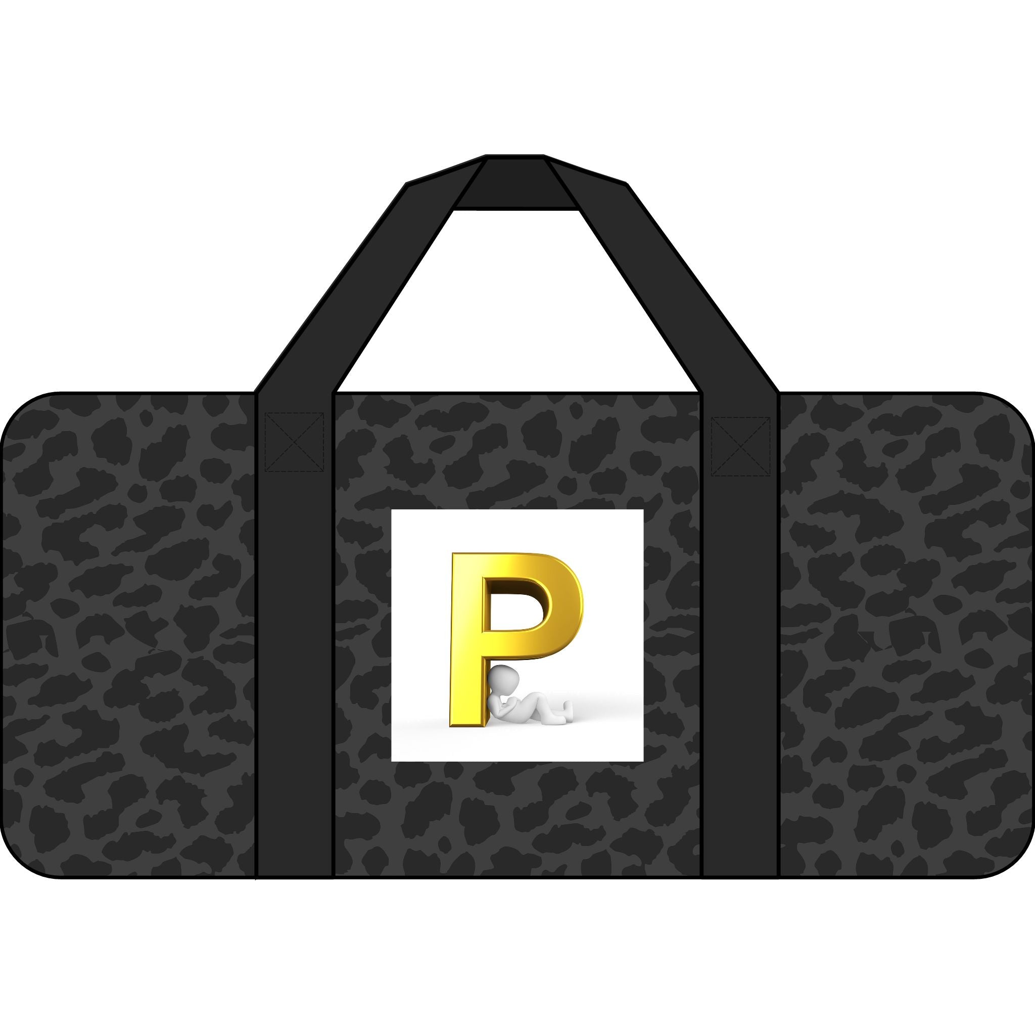 Gold Letter P Logo Tripper Duffel Bag | Checker Strap, Camo Option