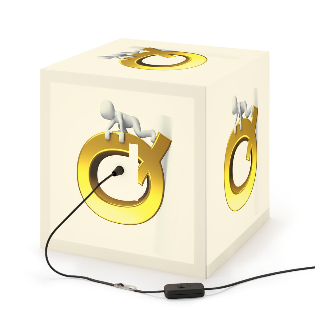 Gold Letter Q cube lamp Light Cube | Initial monogram lighting