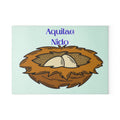 Aquilae Nido Nest Illustration Glass Cutting Board | Bird Nest Kitchen Decor