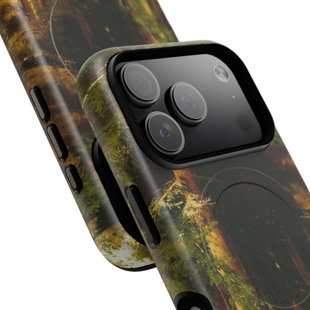 Autumn Forest Path phone case | Magnetic Tough Case, fall landscape art