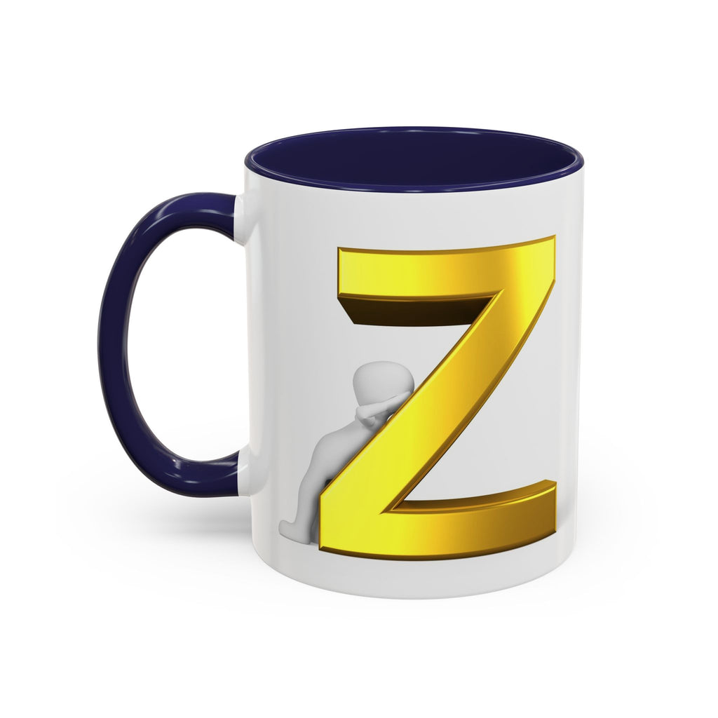 Gold Buchstabe Z Tasse | Akzent Kaffeetasse 11oz 15oz