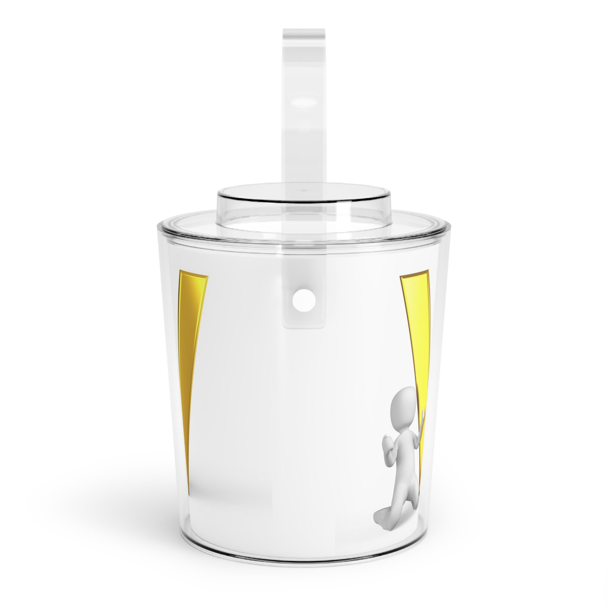 Gold Letter V Monogram Ice Bucket