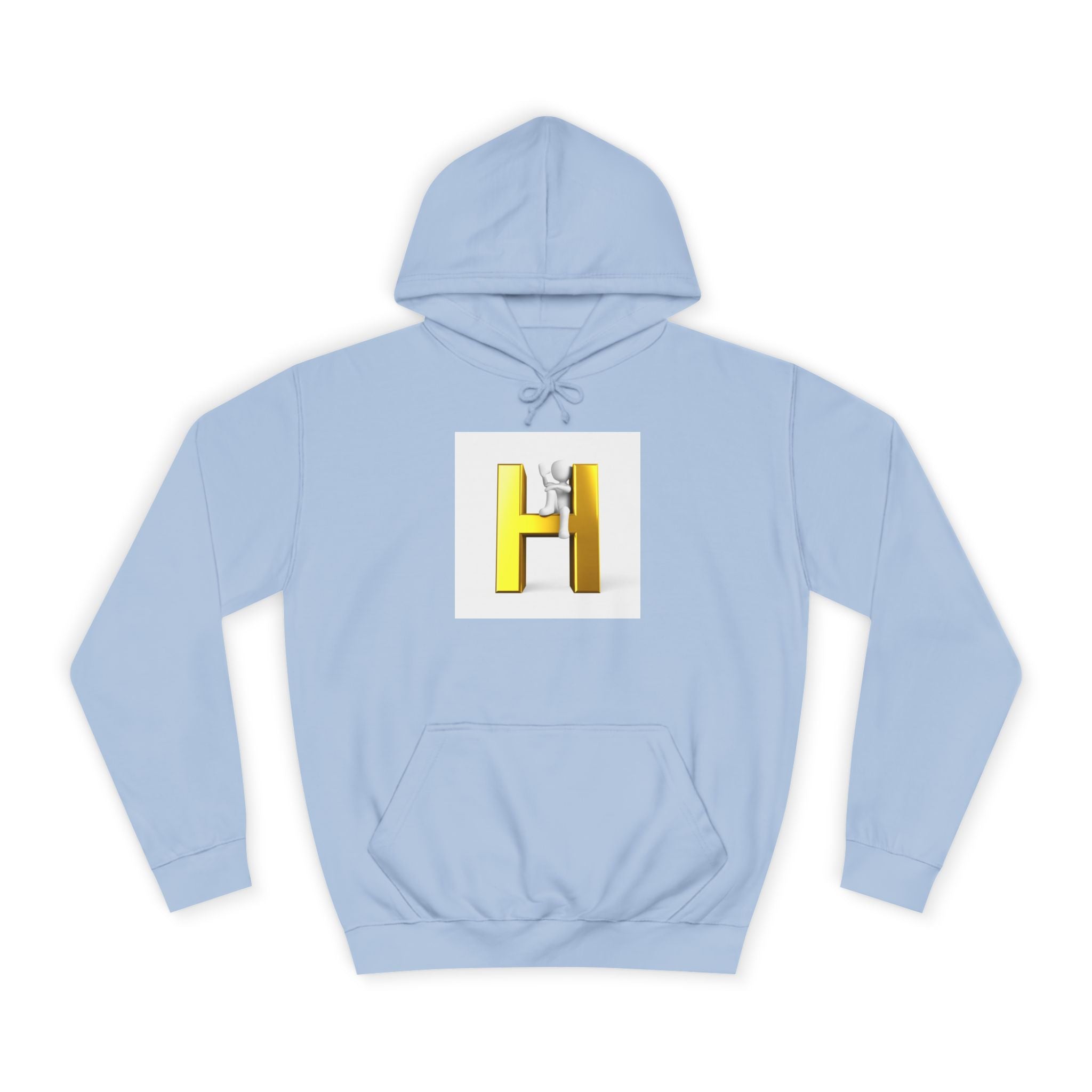 Sweat à capuche lettre H 3D or | Sweat-shirt initial monogramme
