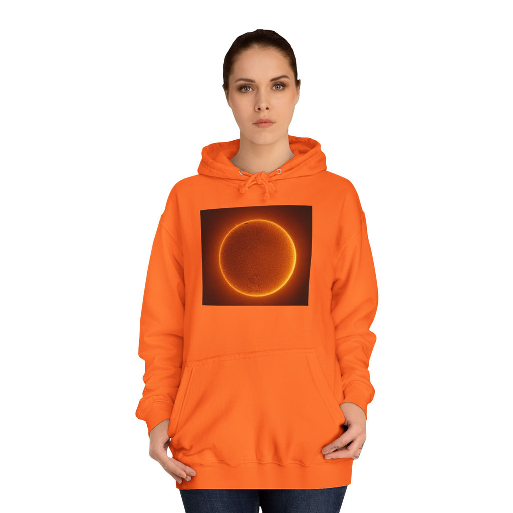 Fiery Solar Ring Hoodie | Sun Eclipse Graphic, Space Astronomy Sweatshirt