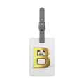 Gold Letter B Luggage Tag | Polyester Rectangle
