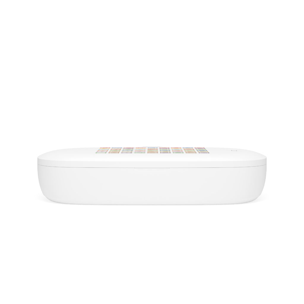 Colorful App Icon Grid UV Phone Sanitizer and Wireless Charging Pad