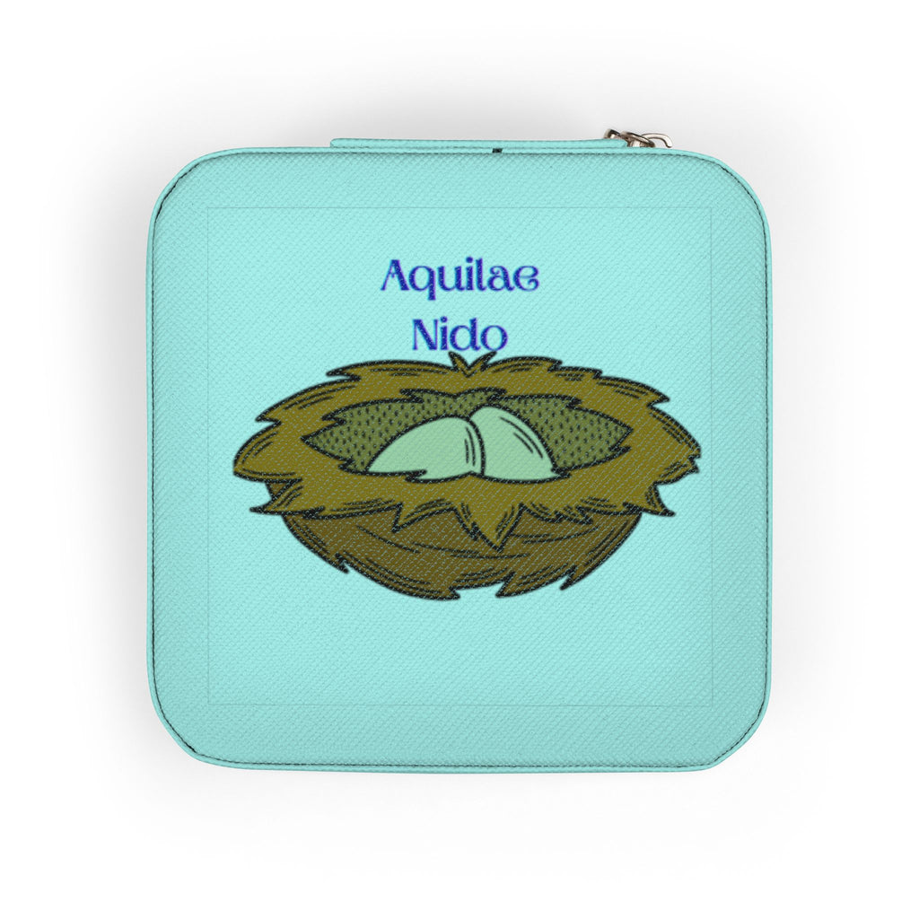Eagle Nest Illustration Jewelry Travel Case | Zodiac Compact Organizer
