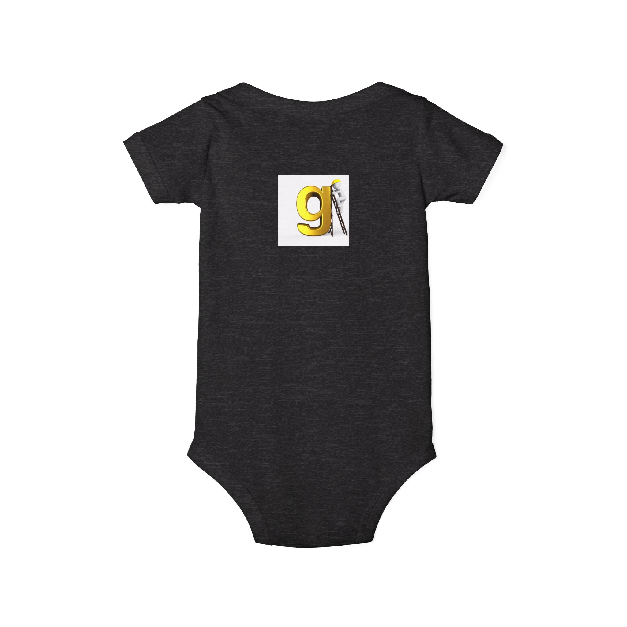 Yellow Letter G with worker Onesie | Baby Bodysuit, Alphabet Initial