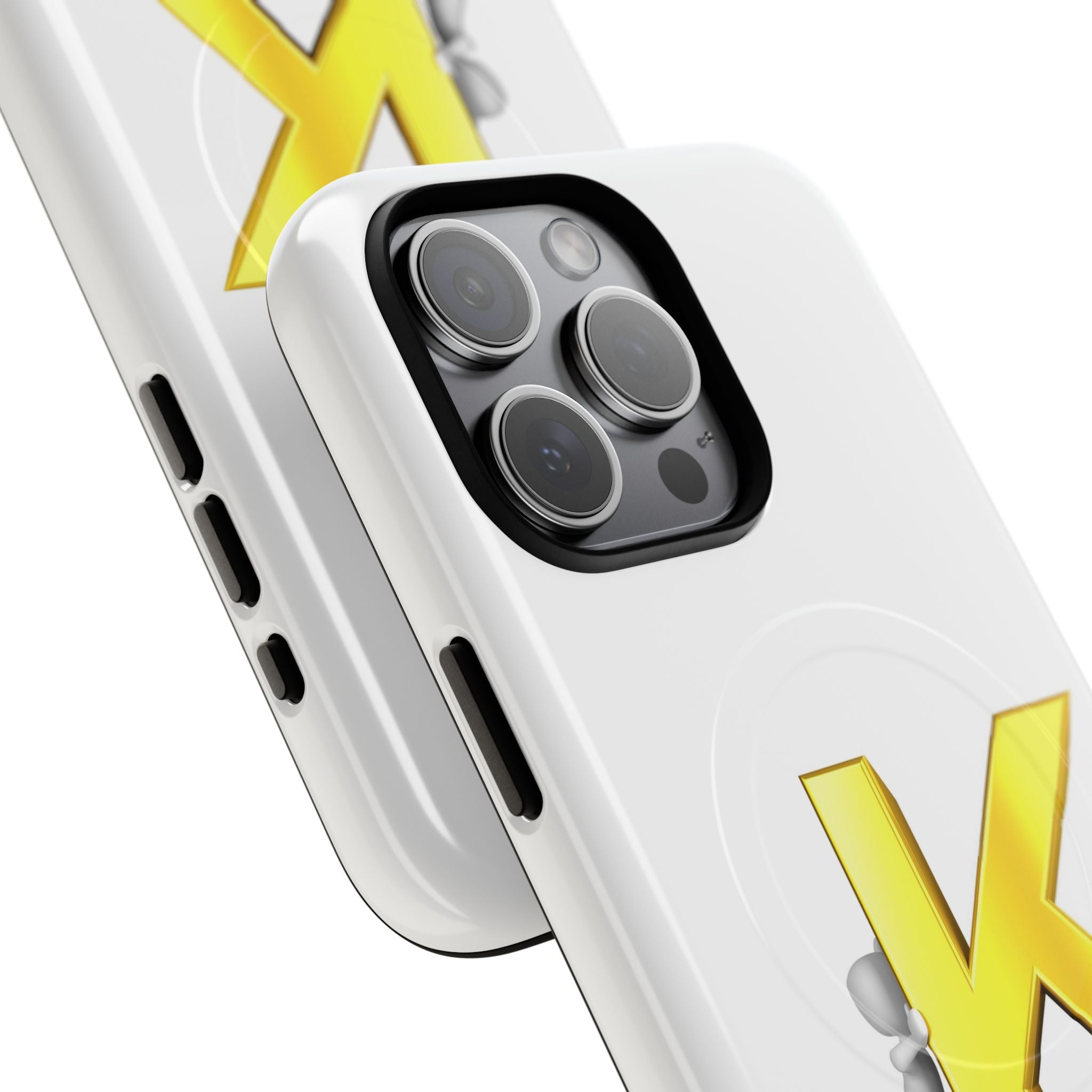 Yellow K Letter Phone Case | Tough Magnetic Case, Monogram Initial K
