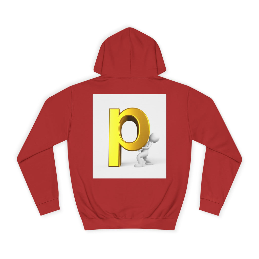 3D Letter P Character Hoodie | Initial P Monogram Pullover