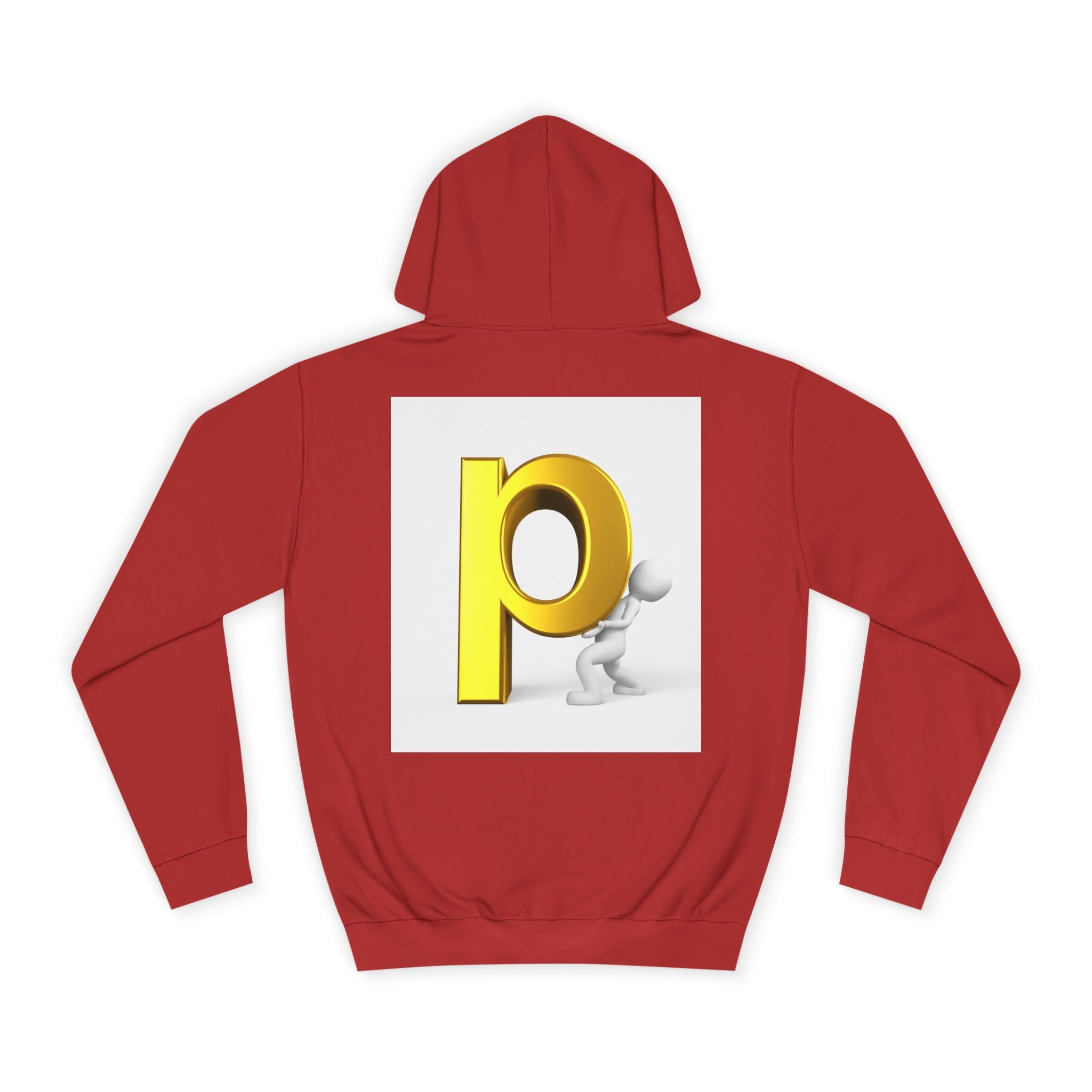 3D Letter P Character Hoodie | Initial P Monogram Pullover