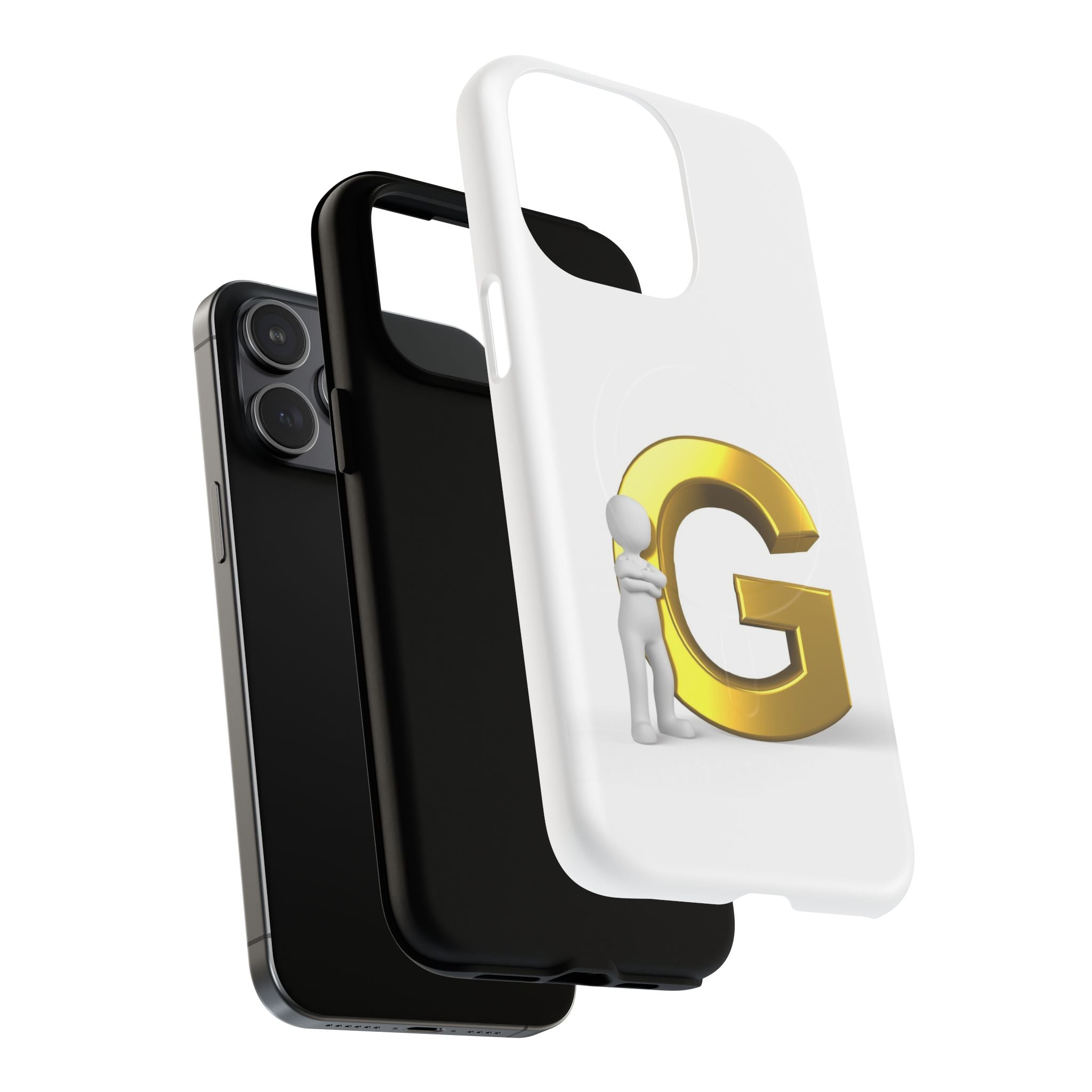 Gold Letter G Monogram Phone Case | Tough Magnetic Case
