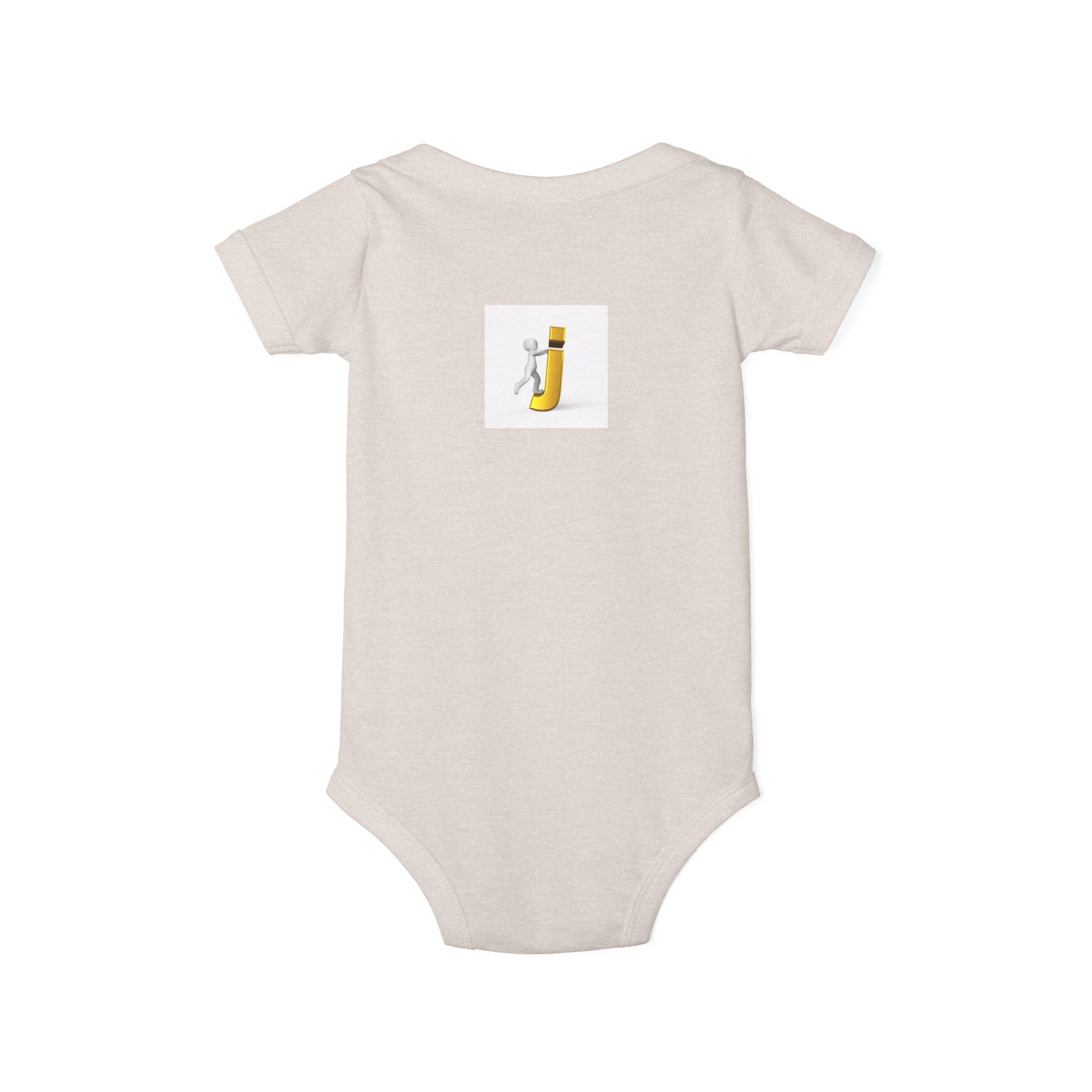 Figure Riding Letter J | Infant One Piece | Cute Bodysuit