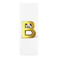 Gold Letter B Yoga Mat | Initial Monogram Rubber Yoga Mat