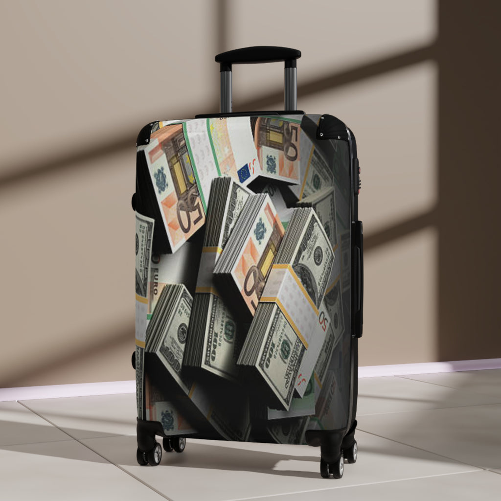 Stacks of Cash Suitcase | Money Print Luggage