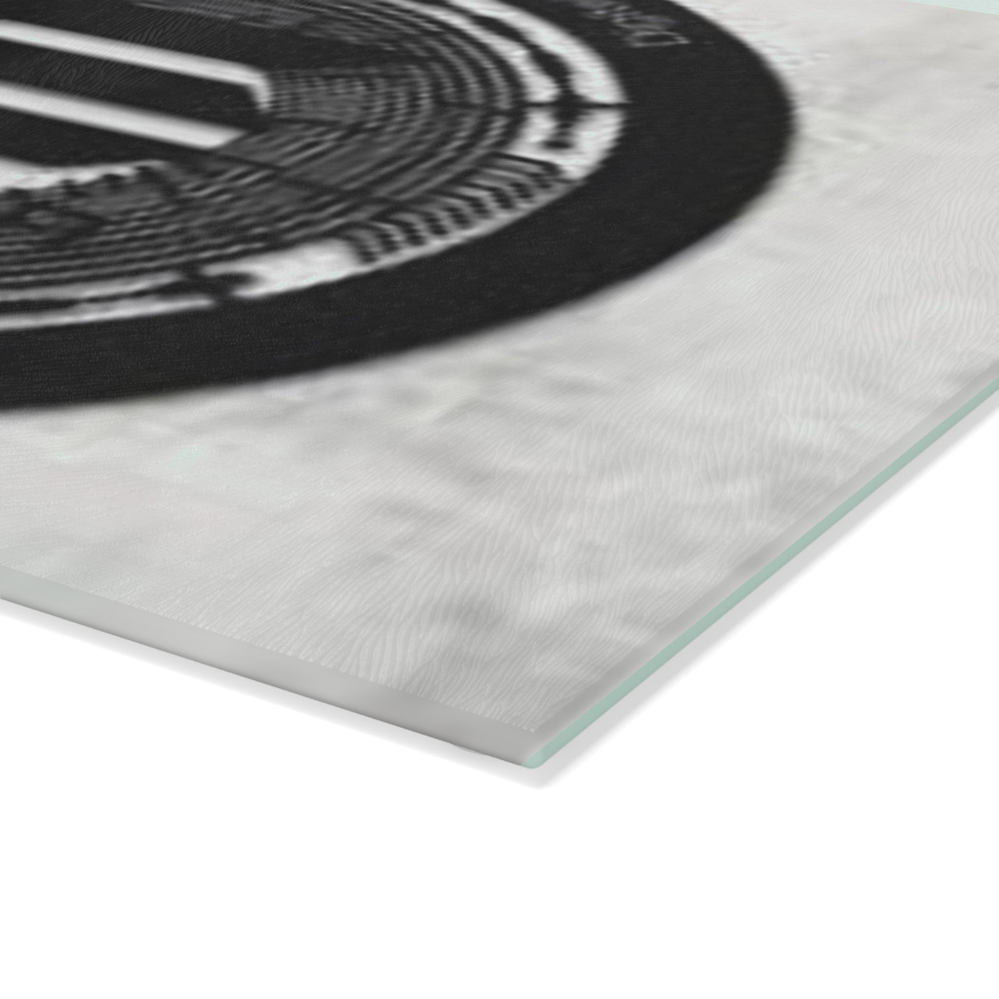 Solana Coin Logo Glass Cutting Board | Cryptocurrency Kitchen Decor