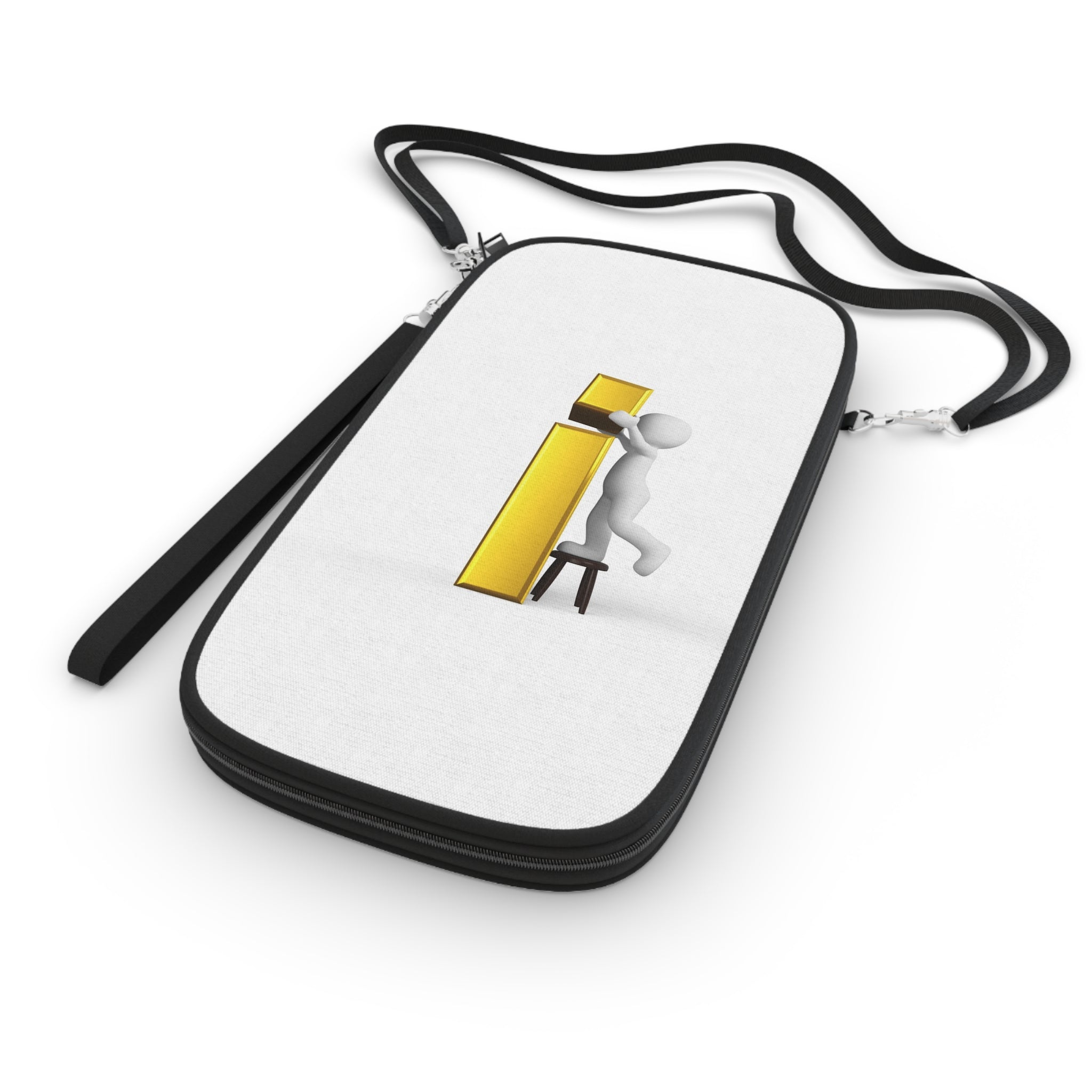 Passport Wallet | 3D Figure building Gold Letter i