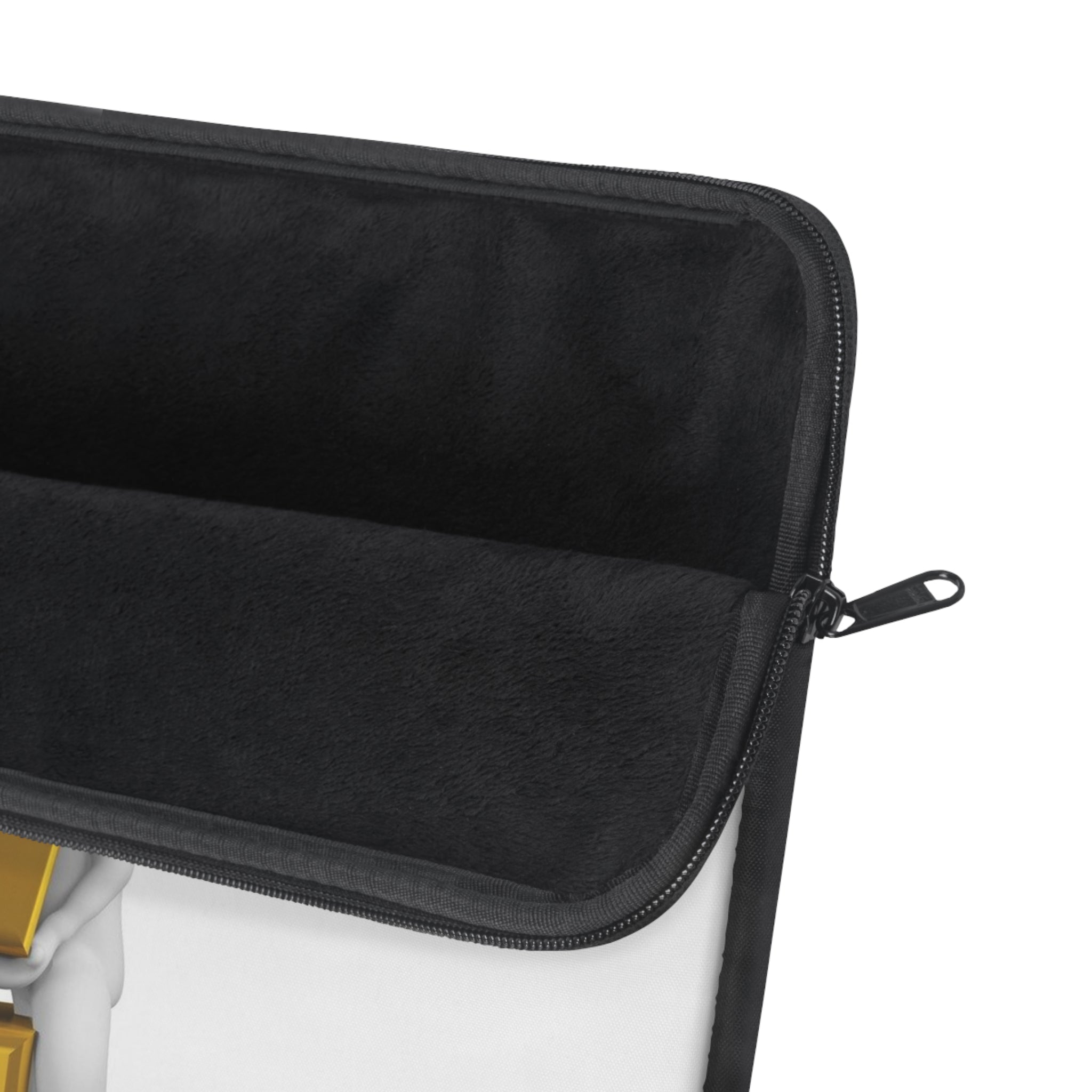 3D Exclamation Mark Character Laptop Sleeve | Funny Alert Icon Design
