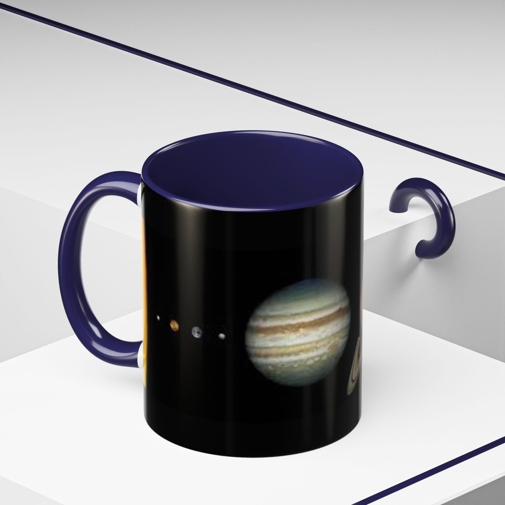 Planeten-Sonnensystem-Tasse | Akzent-Kaffeetasse mit Saturn und Jupiter