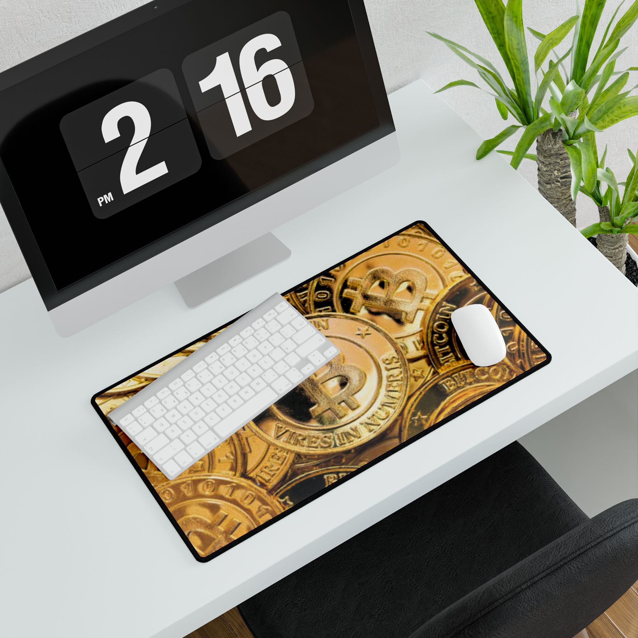 Bitcoin Coin Pile Desk Mat | Crypto Gaming Mouse Pad