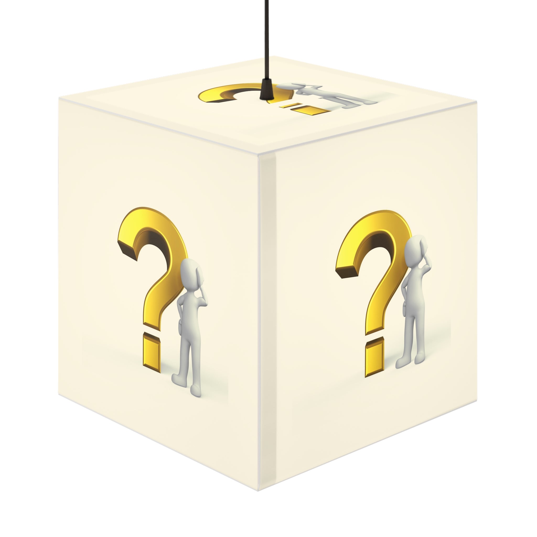 Question Mark Cube Lamp | Mystery Symbol Light Cube
