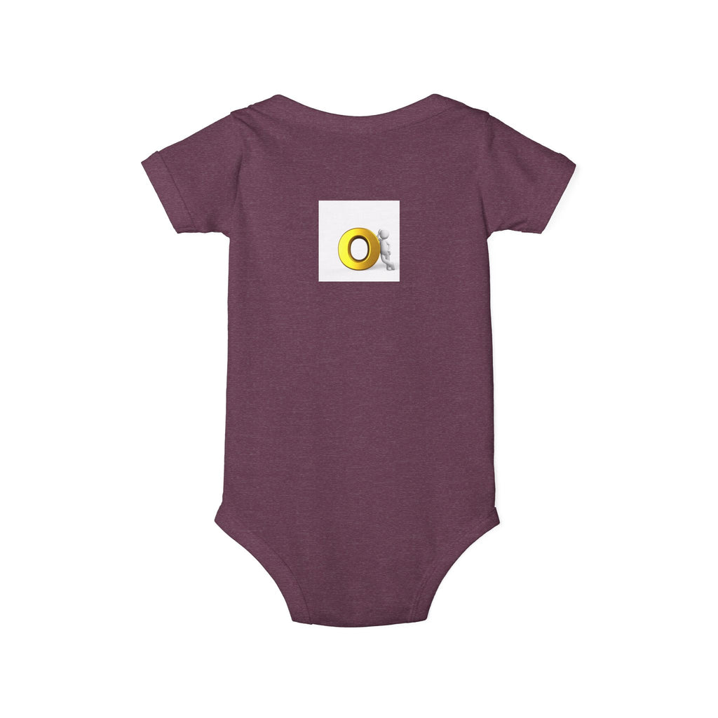 Gold Letter O Infant Onesie | Infant One Piece