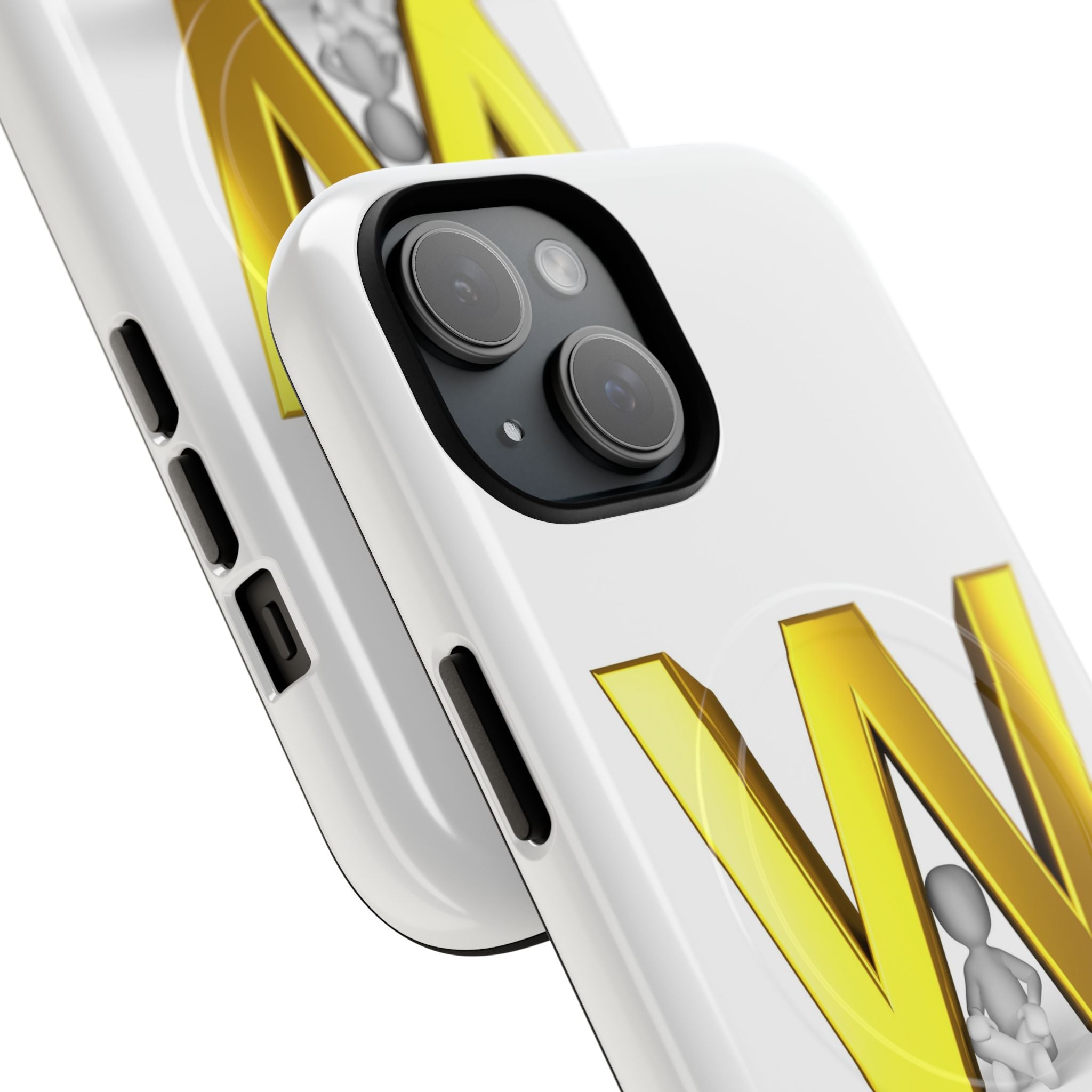 Gold Letter W Monogram Phone Case | Tough Magnetic Case