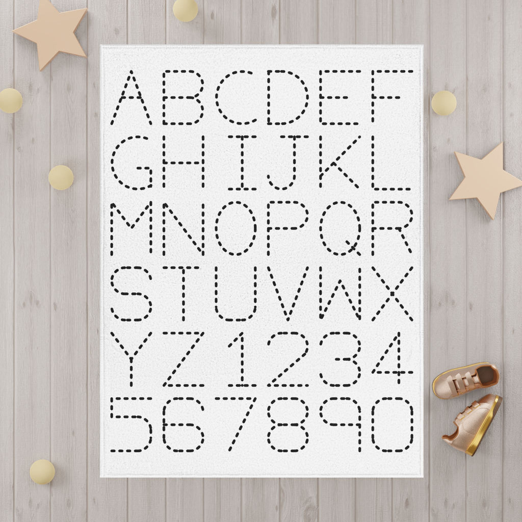 Alphabet Tracing Letters and Numbers Blanket | Toddler Learning Play Mat
