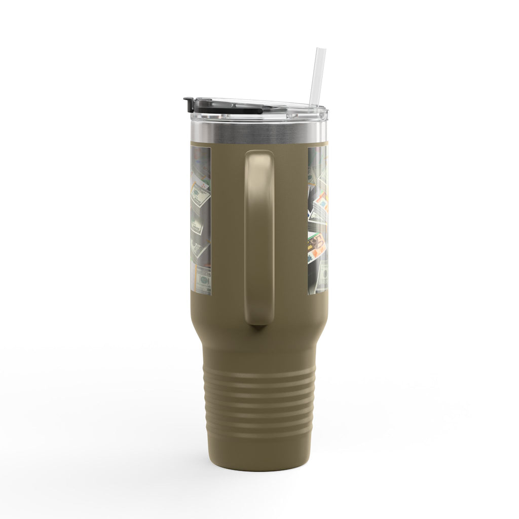 Stacked Cash Money design Insulated Travel Mug | 40oz