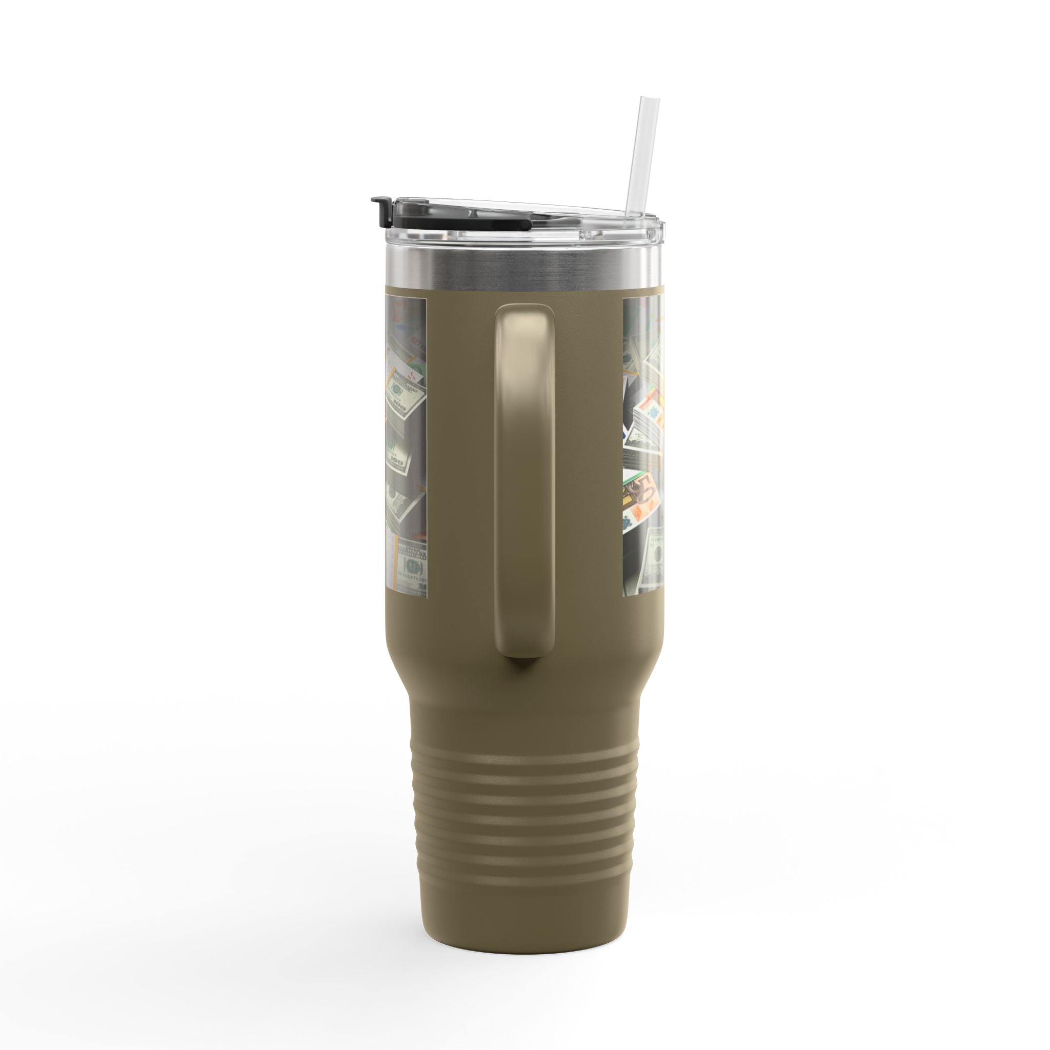 Stacked Cash Money design Insulated Travel Mug | 40oz