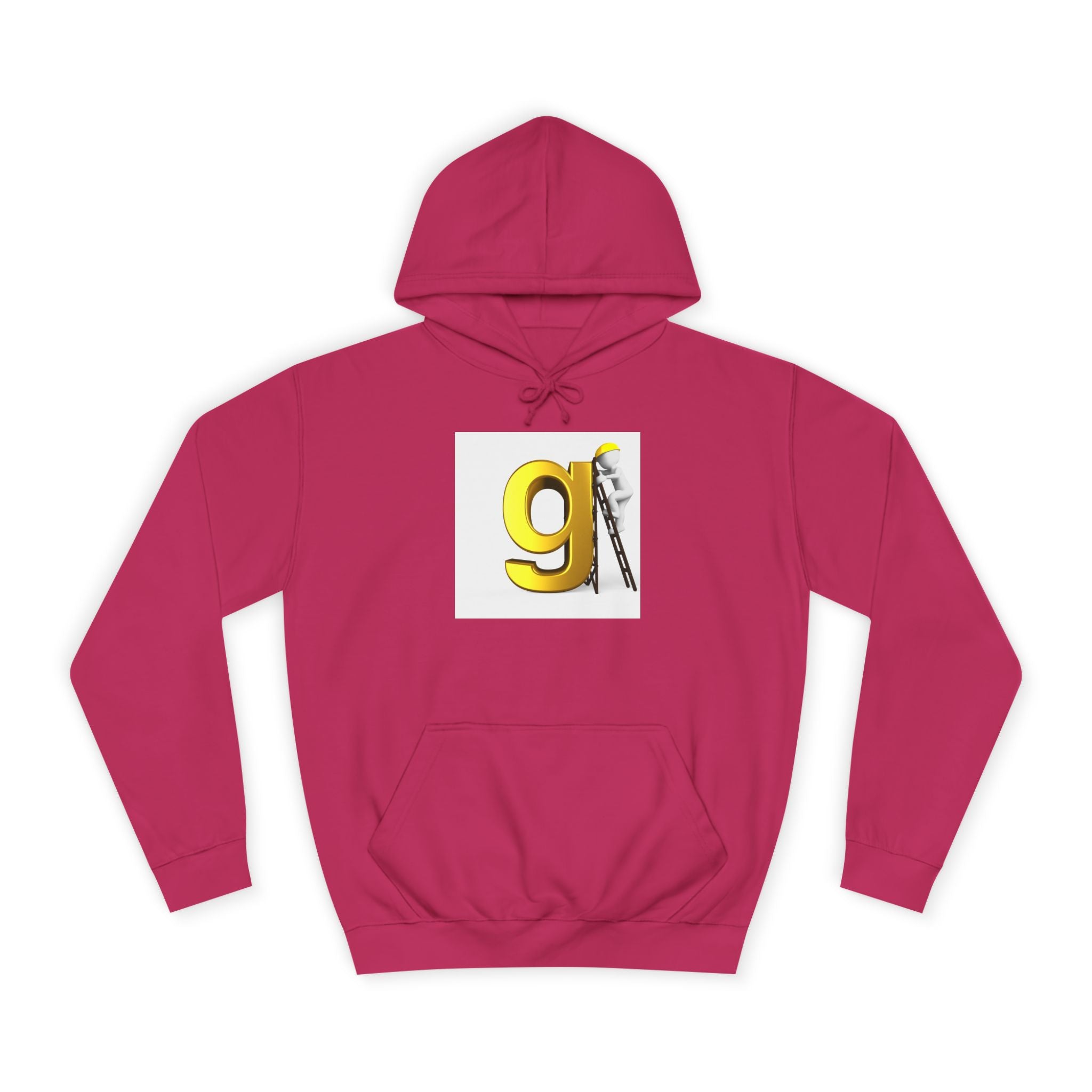 Gold Letter G with Painter Character Hoodie | Initial Monogram