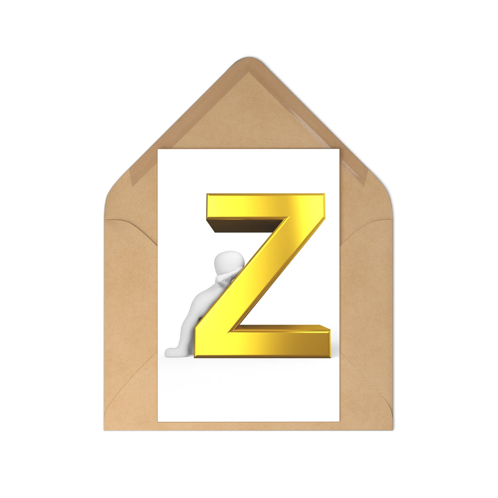 Letter Z Postcards (7 pcs)