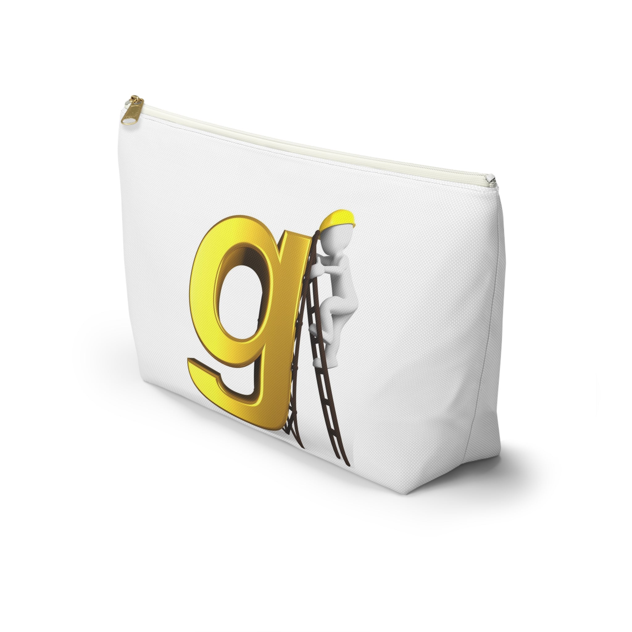 Gold Letter G with Worker Ladder Accessory Pouch