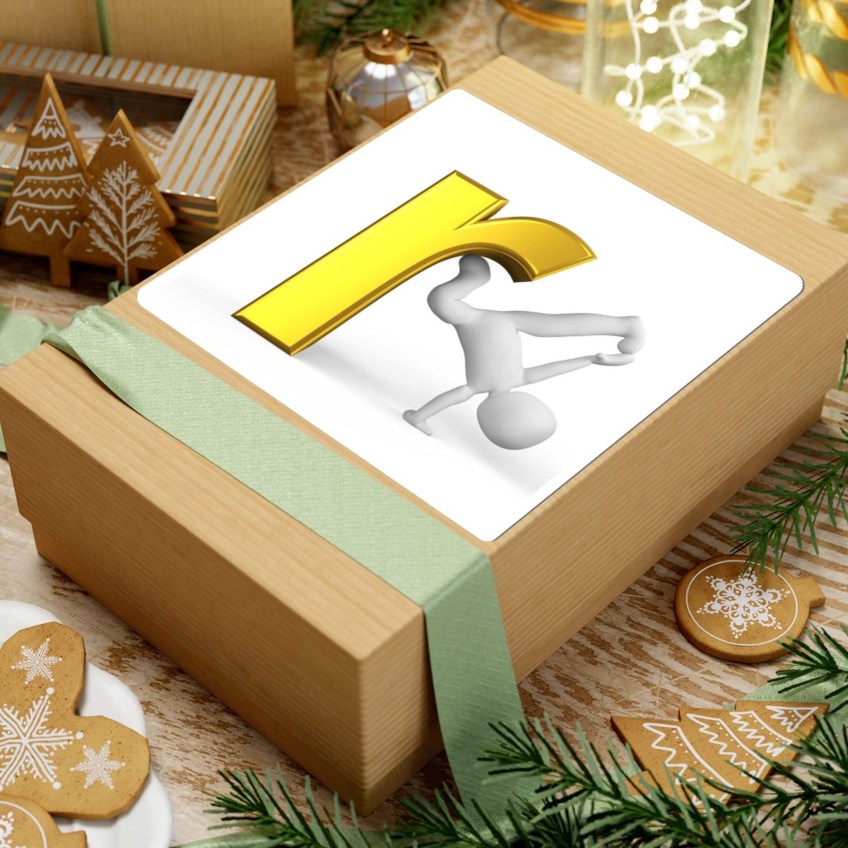Yellow Letter R Breakdancer Sticker | Kiss-Cut Vinyl Decal