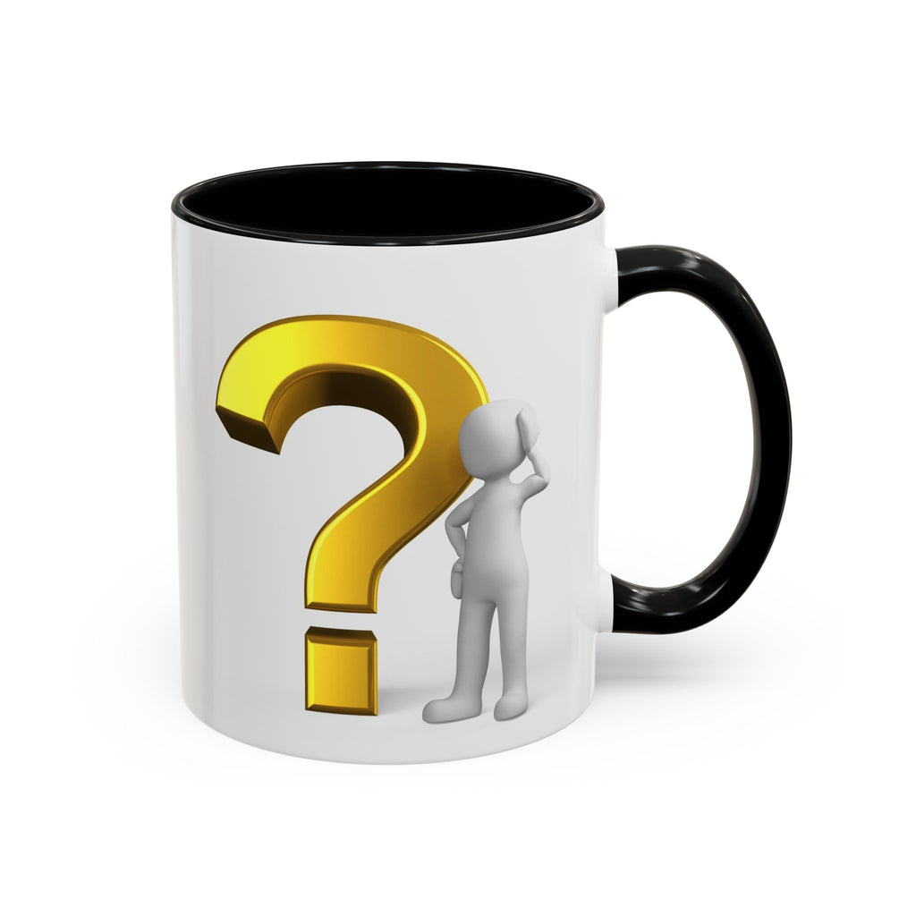 Fragezeichen-Figur-Tasse | Akzent-Kaffeetasse