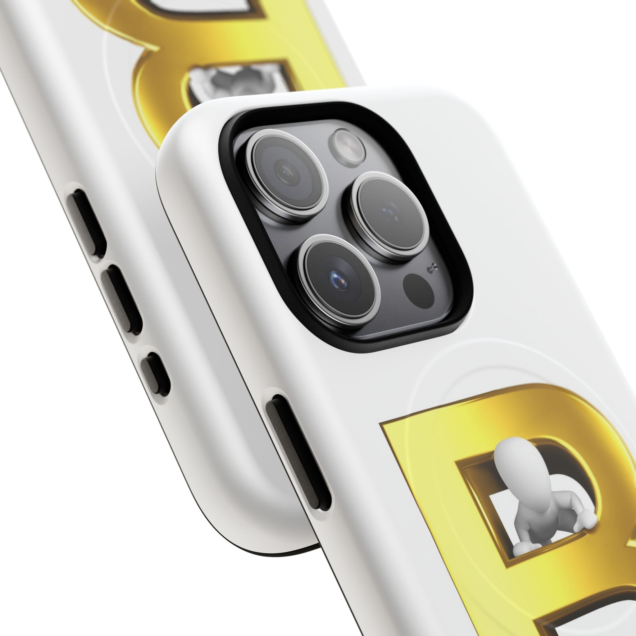 Gold 3D Letter B phone case | Tough Magnetic Case